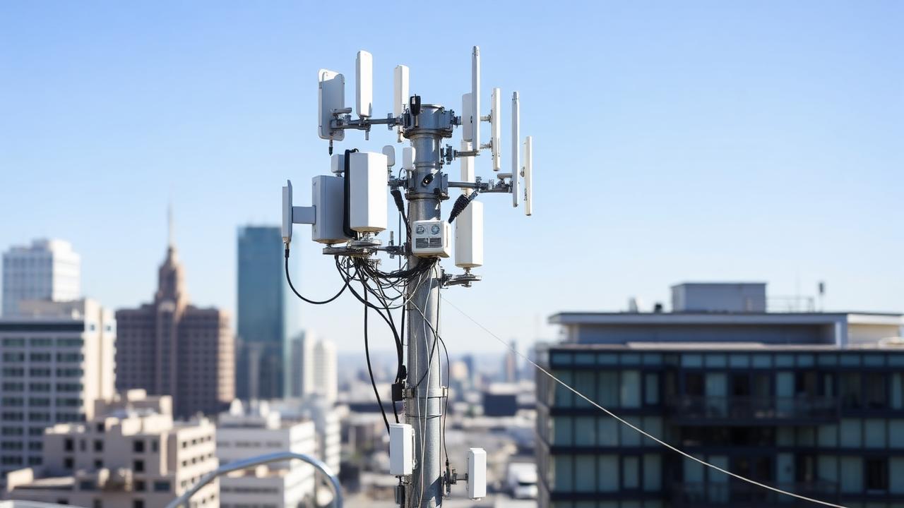 Wireless communication equipment in Los Angeles right-of-way